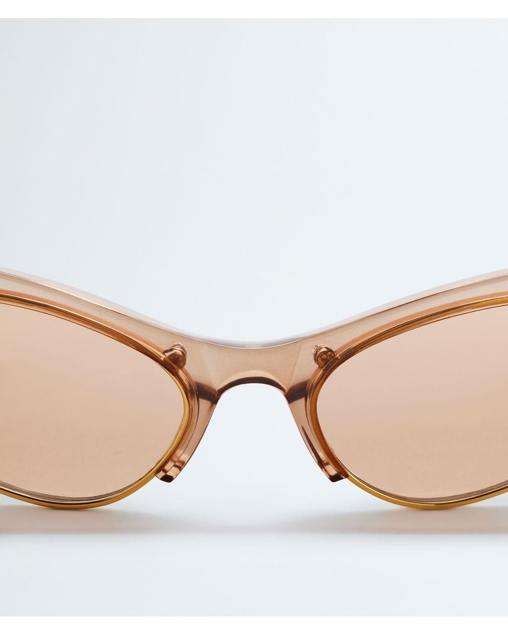 Bottega Veneta Brown Angle Cat Eye Sunglasses for men