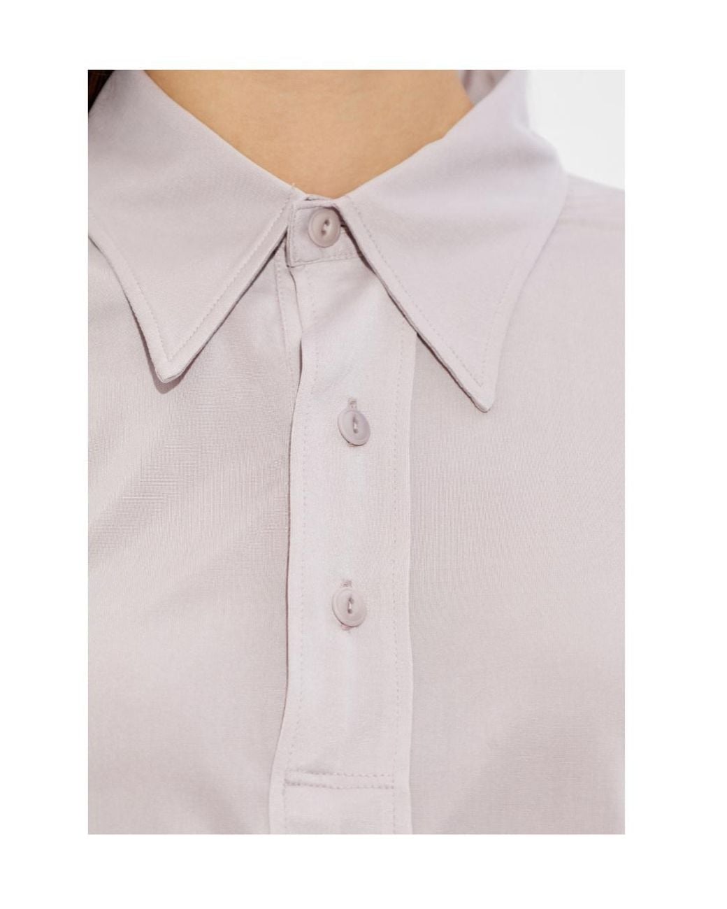 Maison Margiela White Short-Sleeved Polo Shirt