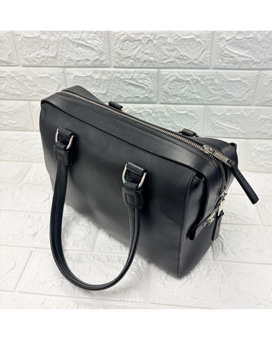 Sportmax Black Zippered Shoulder Bag