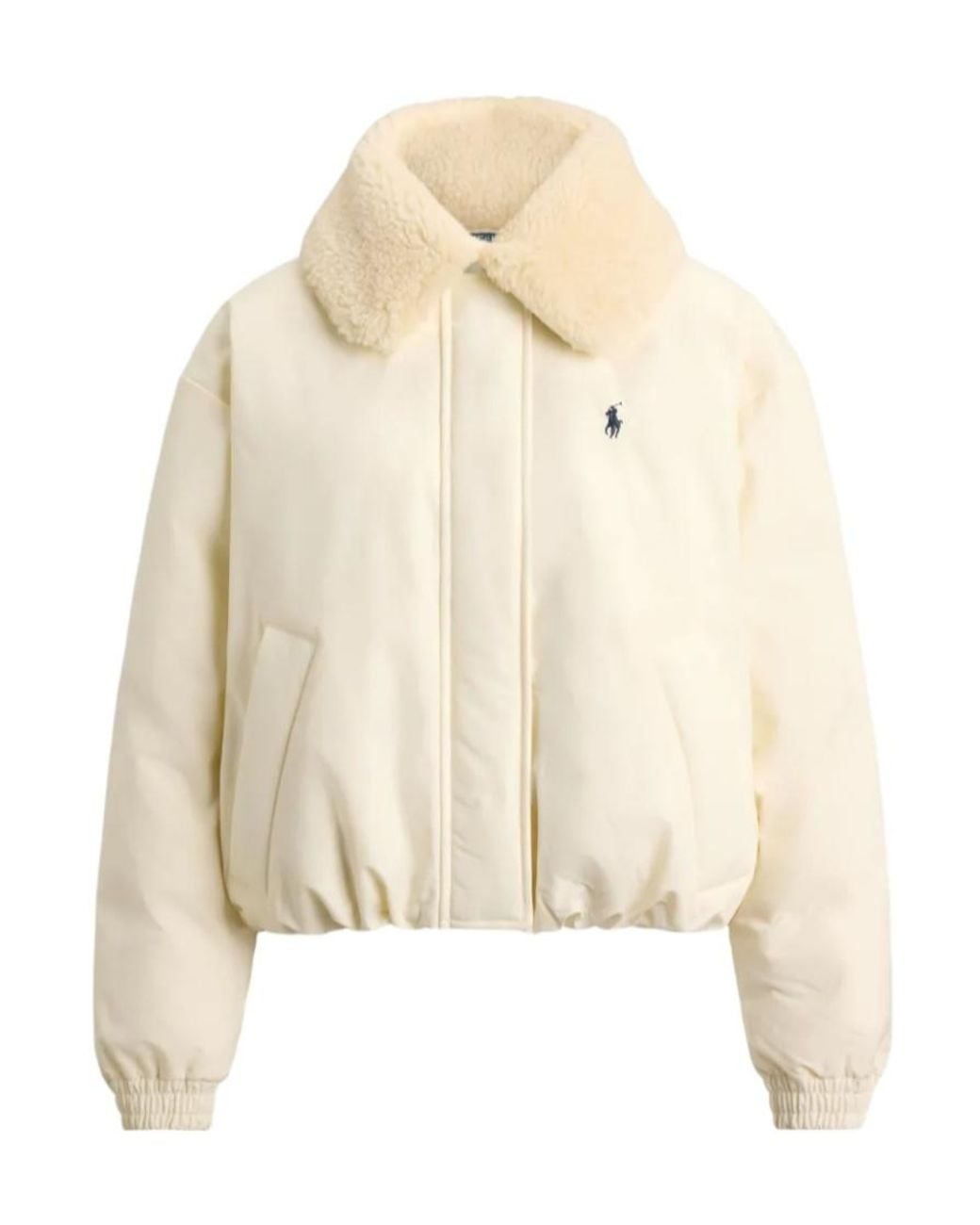 Polo Ralph Lauren Natural High-Pile-Collar Down Puffer Jacket