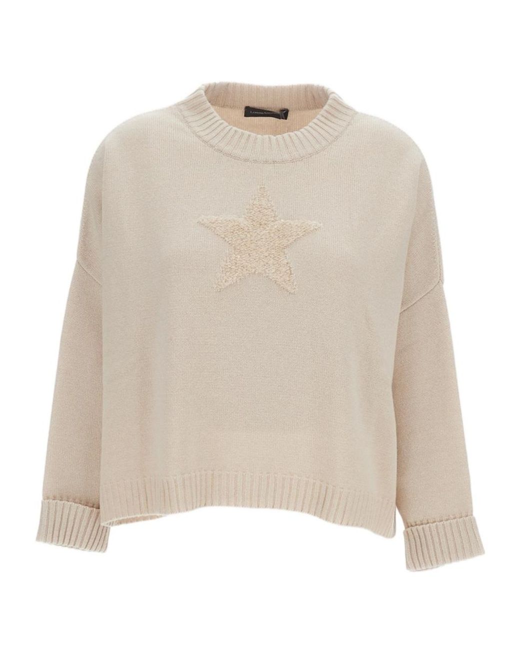 Lorena Antoniazzi Natural Knitted Jumper