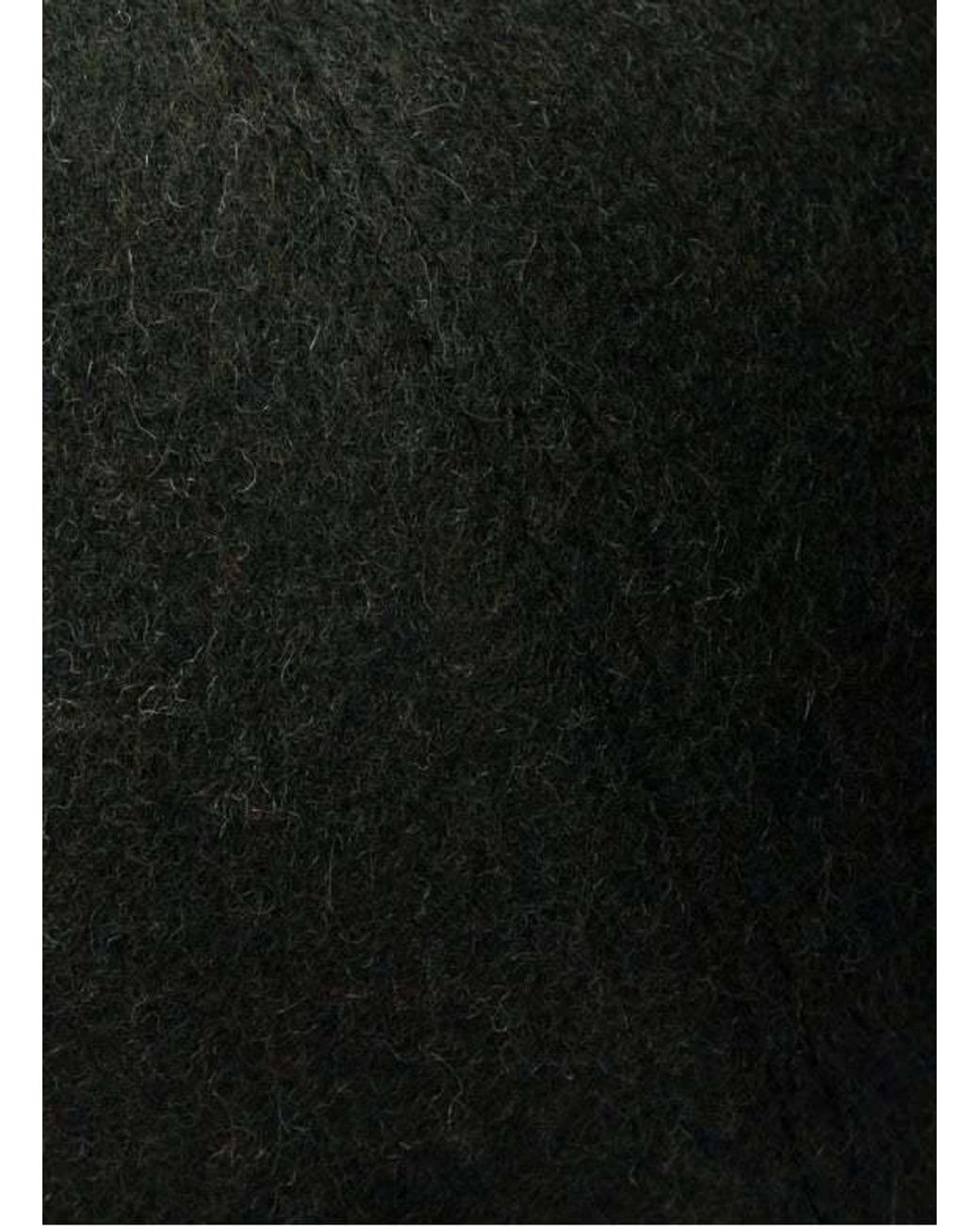 Prada Black Virgin Wool Cap