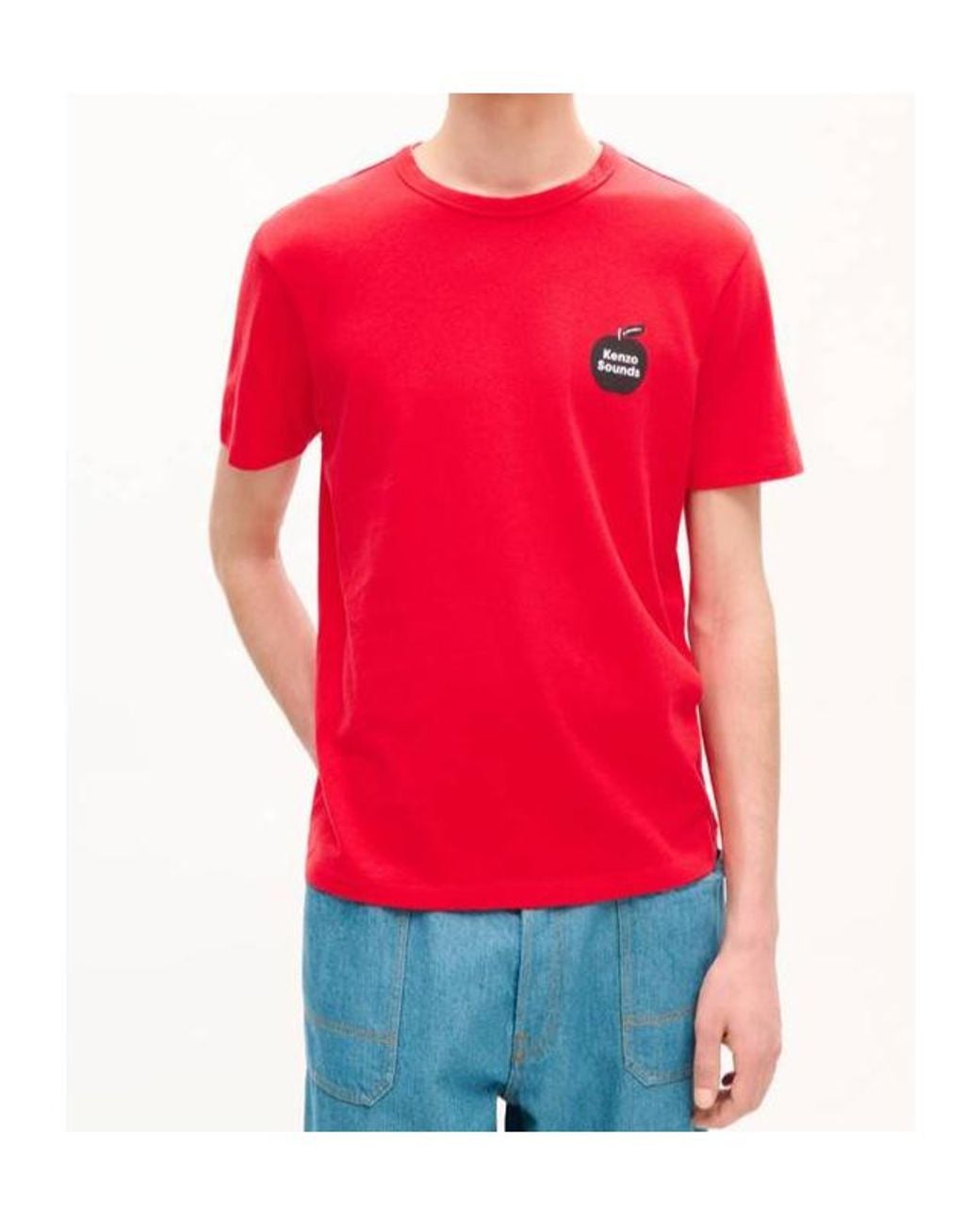 KENZO Red Sounds' Slim T-Shirt for men