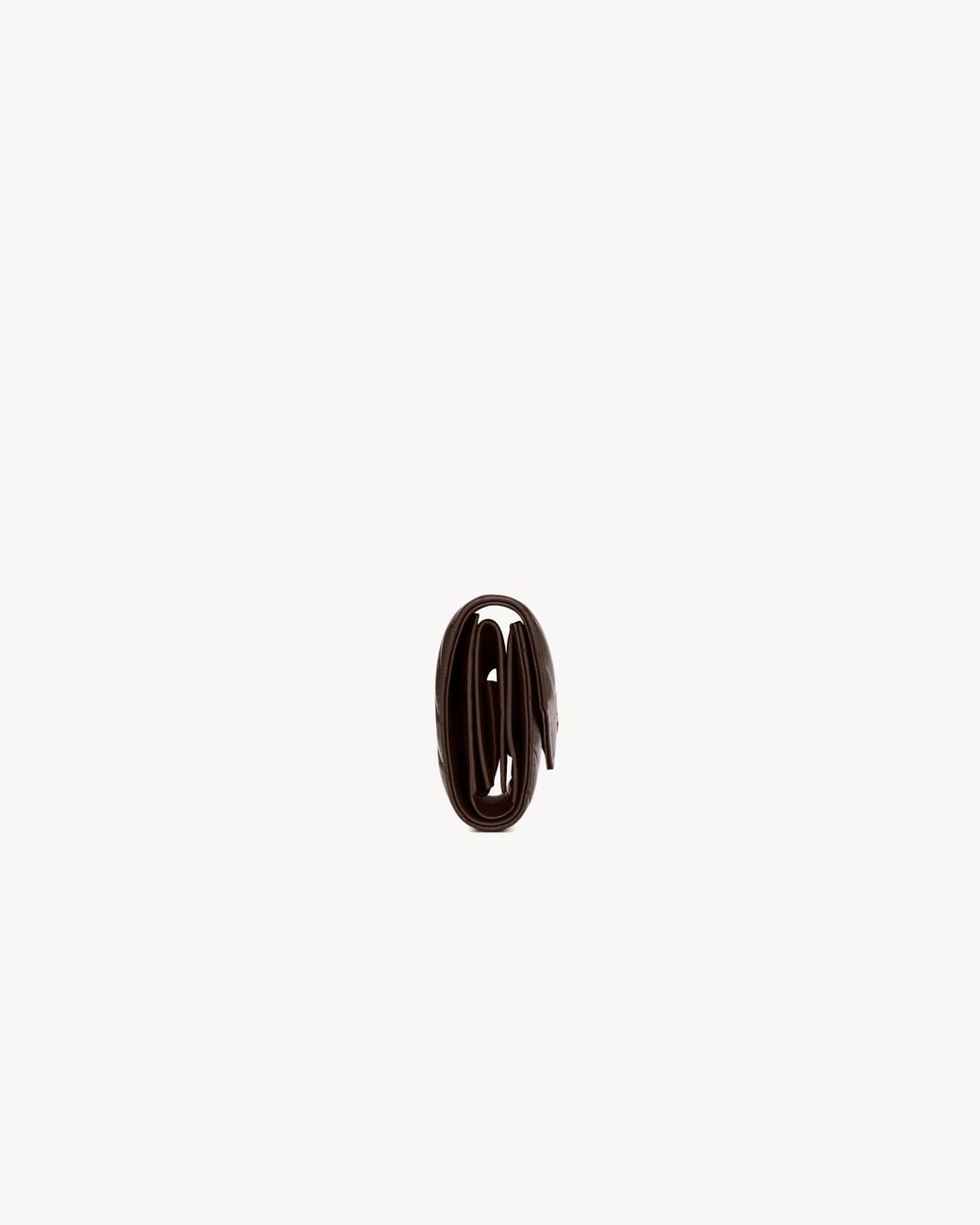 Saint Laurent Brown Cassandre Multi-Fold Wallet
