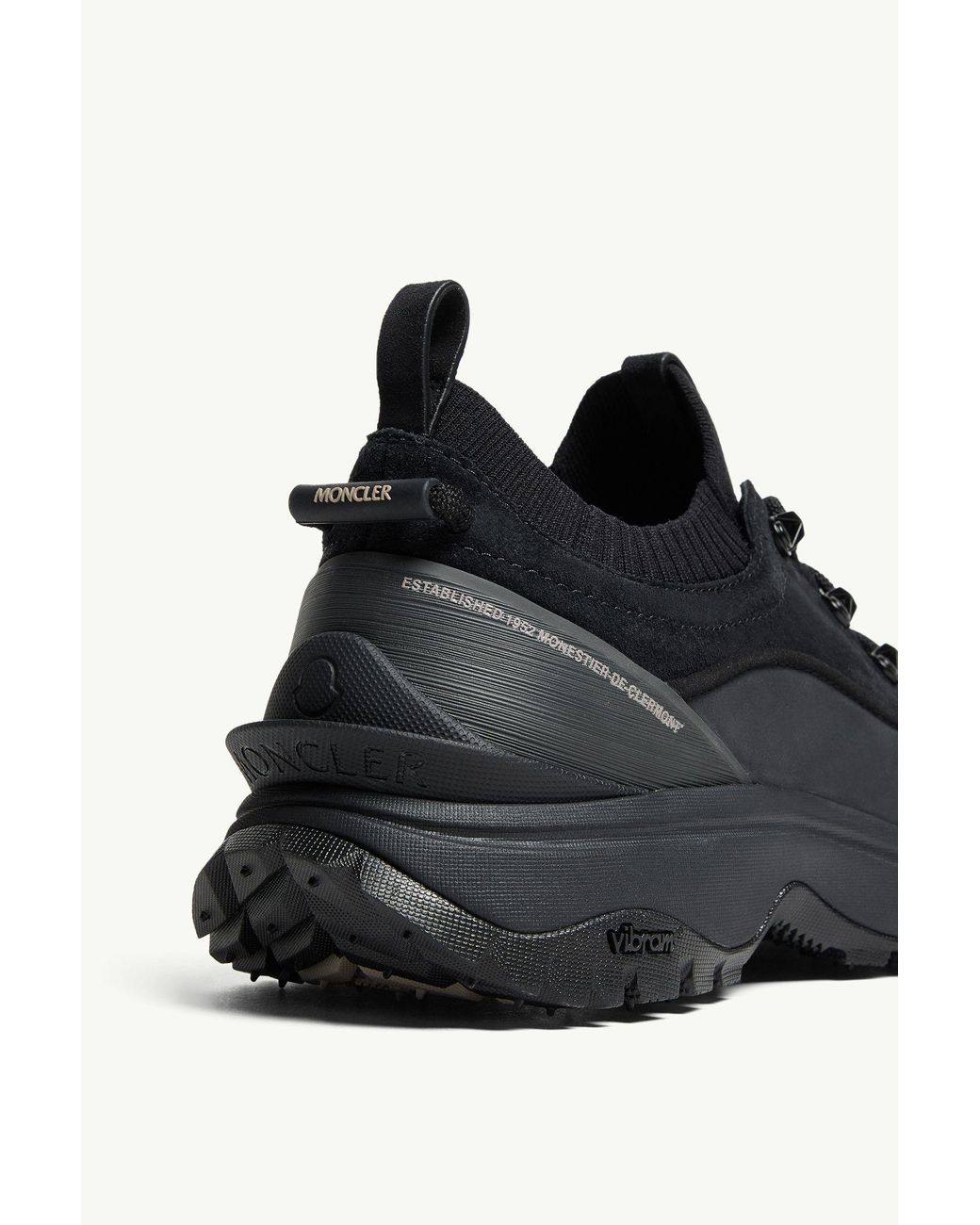 Moncler Black Moncler Trailgrip Lite3 Nubuck & Suede Sneakers