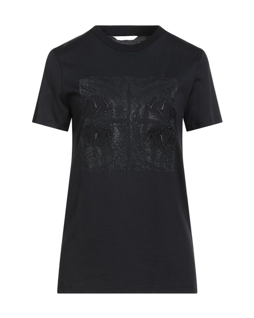 Max Mara Black Logo Crew Neck T-Shirt