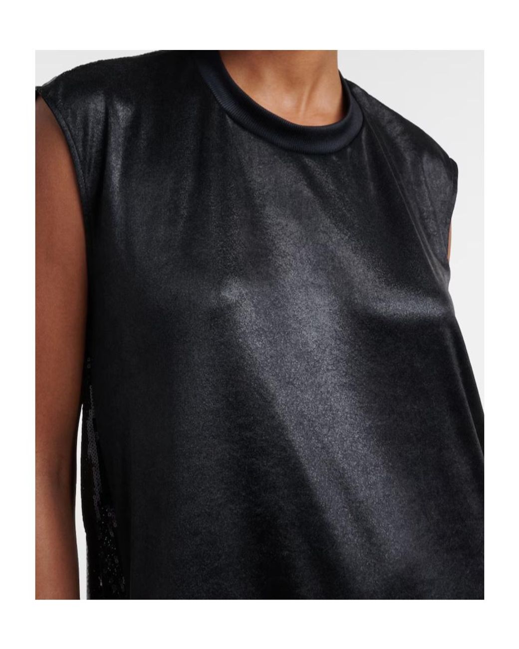 Junya Watanabe Black Sequined Midi Dress