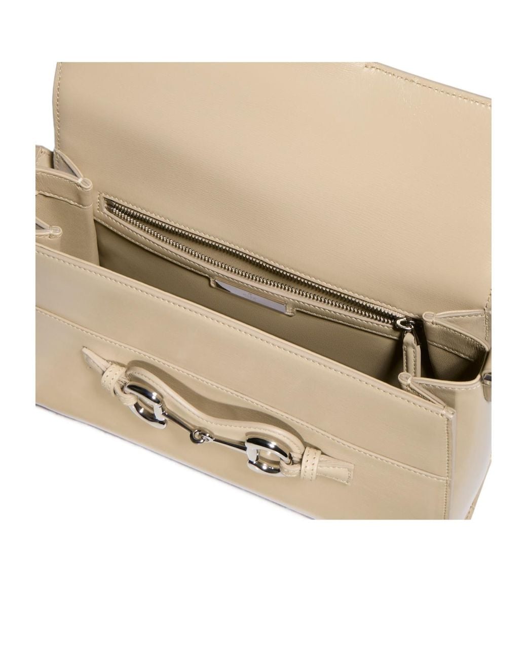 Gucci Natural Horsebit Duomo Medium Top Handle Bag
