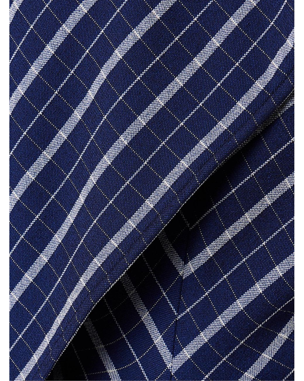 Proenza Schouler Blue Checked Stretch-Crepe Maxi Dress