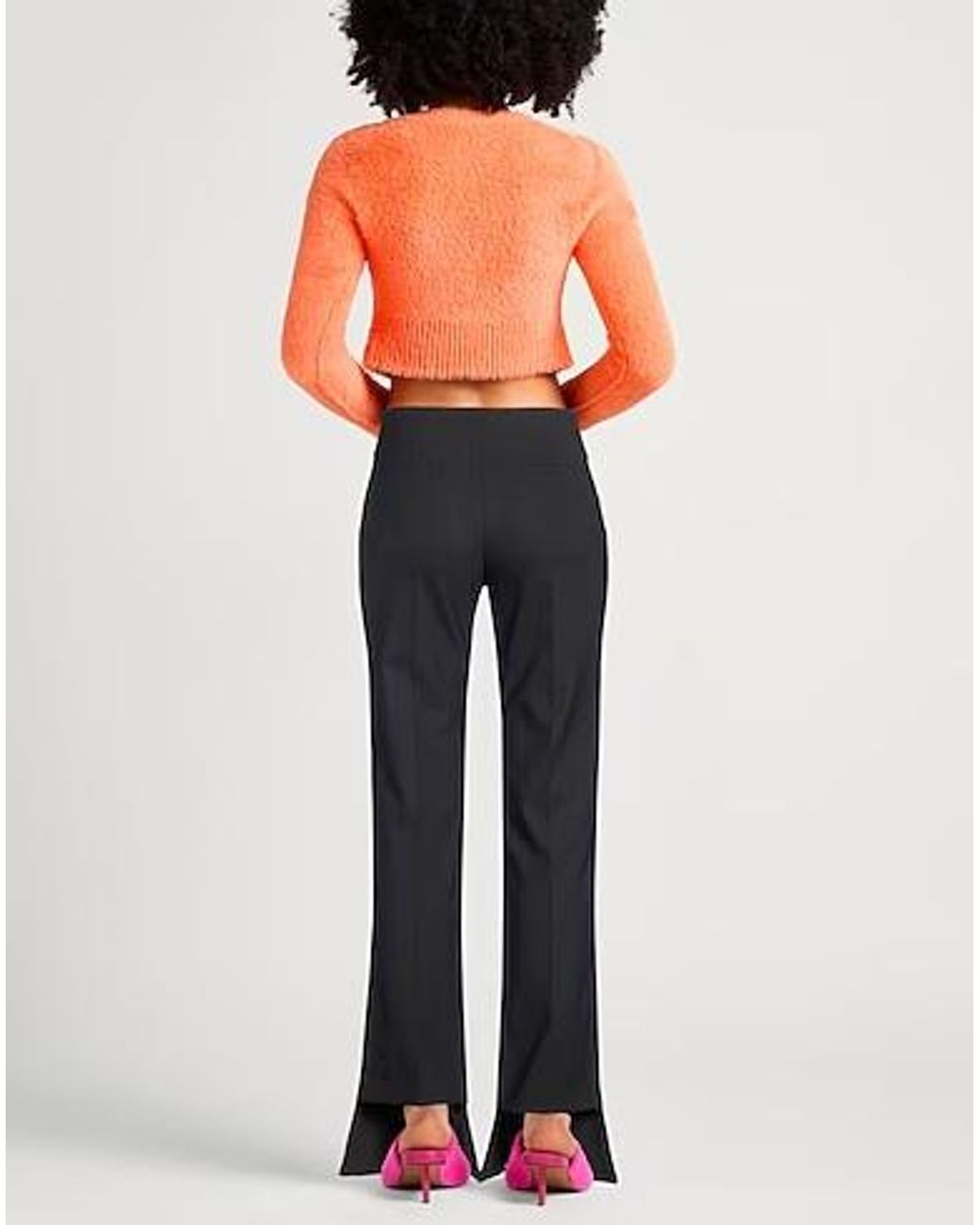 Chloé Black Slim-Fit Mid-Rise Flared Pants