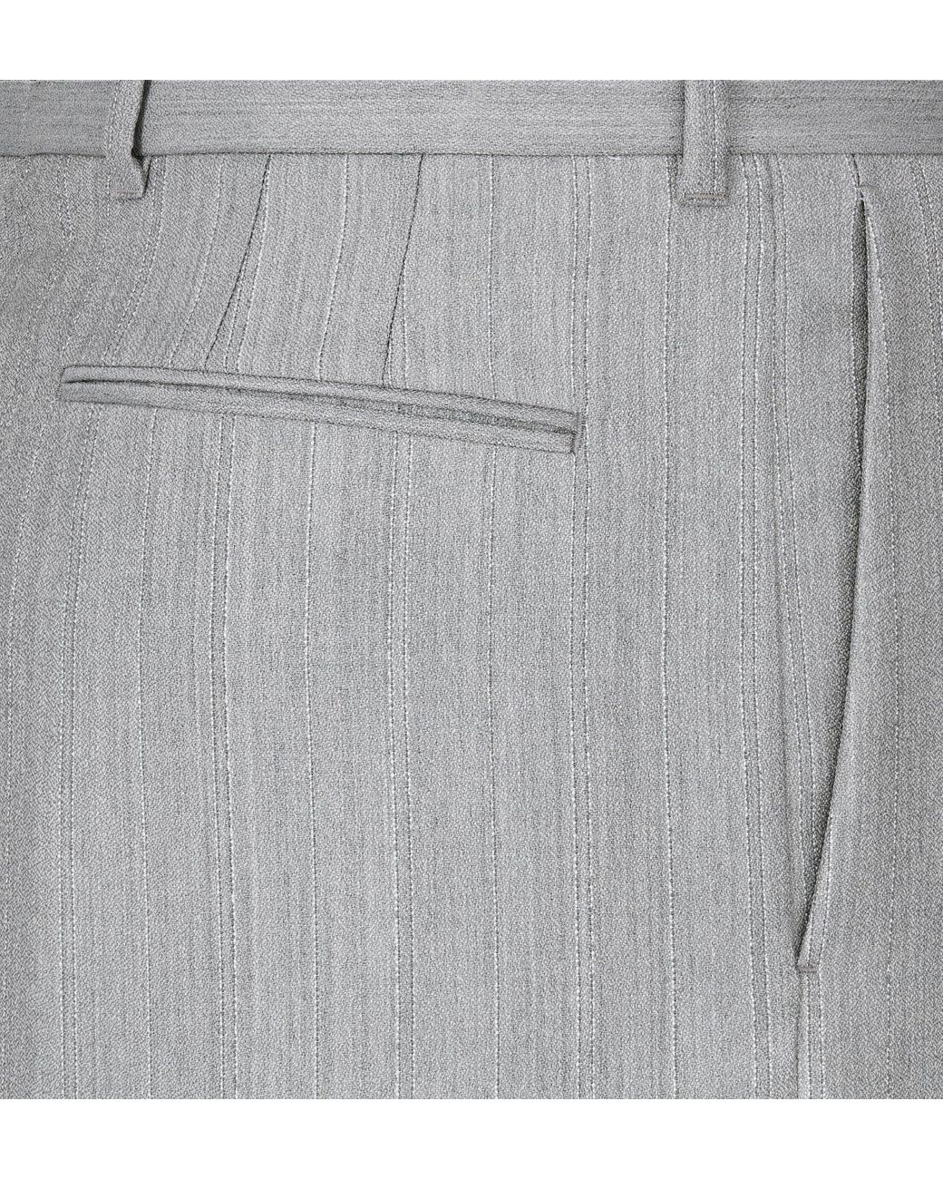 Dior Gray Homme Regular Fit Straight-Leg Trousers for men