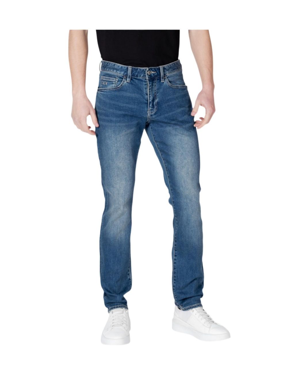 ARMANI EXCHANGE Blue Five-Pocket Jeans for men