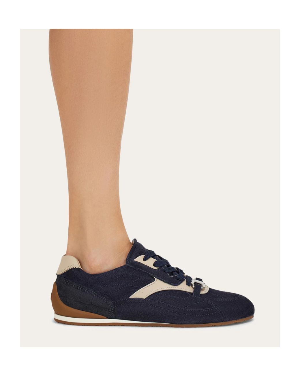 Ferragamo Blue Ferragamo Gancini Ornament Sneakers