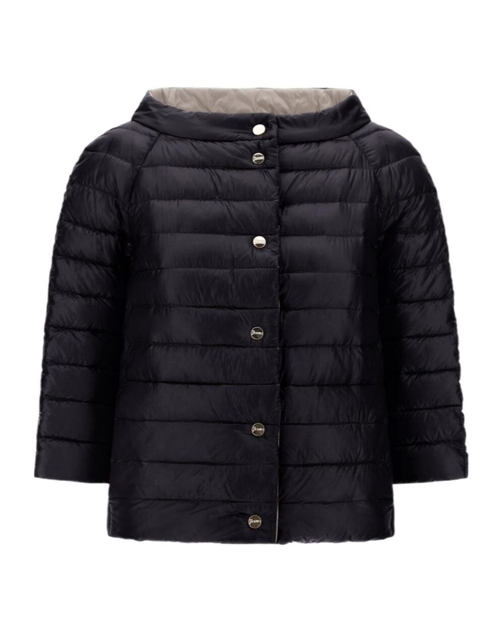 Herno Gray Reversible Hood Jacket