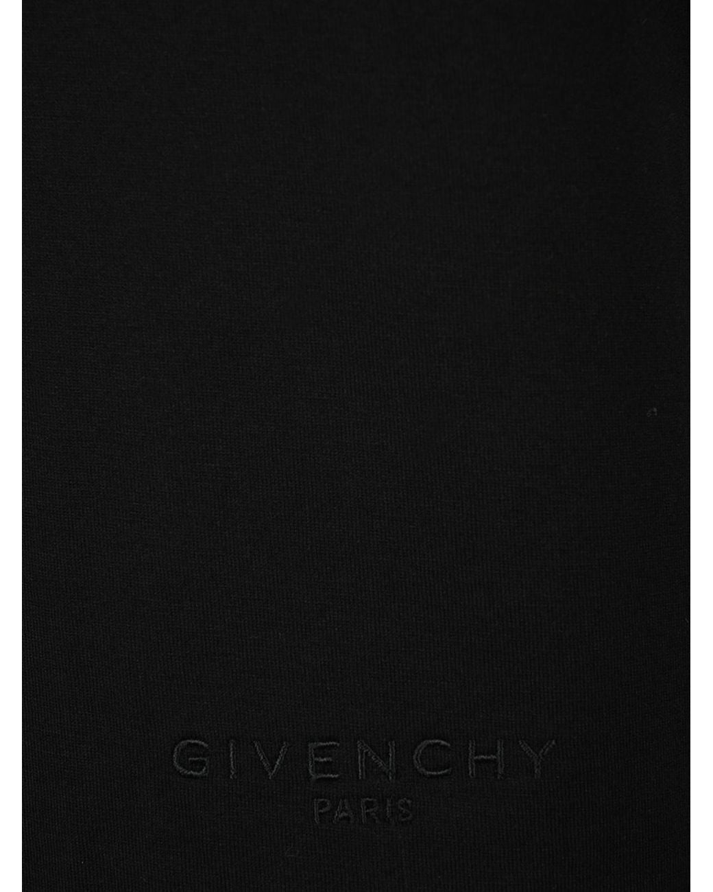Givenchy Black Logo Embroidered High-Neck Top
