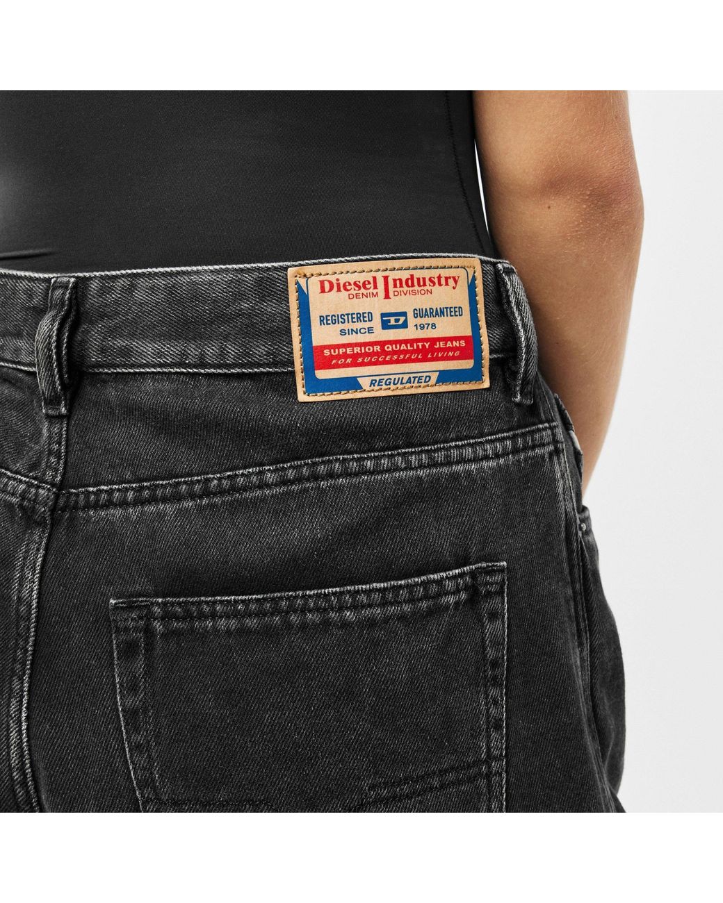 DIESEL Black Loosefit Jeans