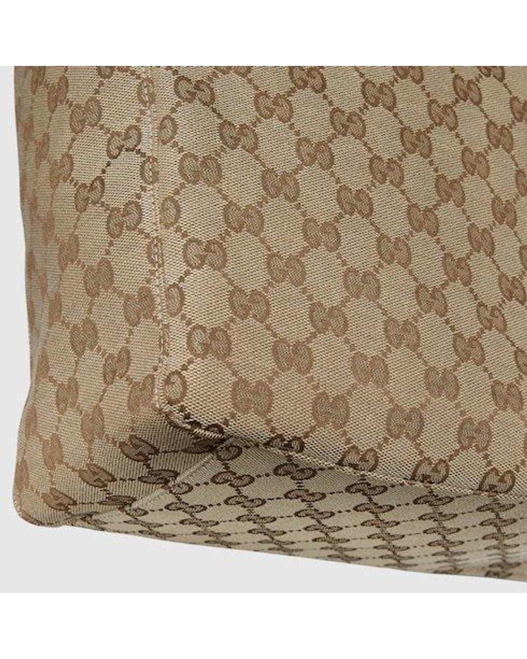 Gucci Natural Medium Size Gg Fabric Shopping Bag for men