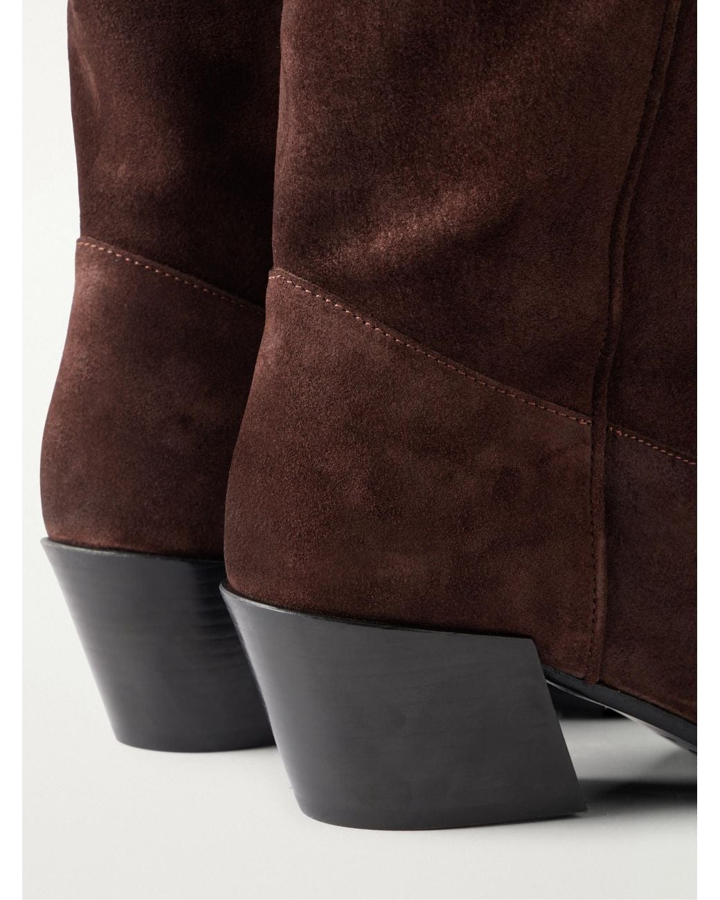 Staud Brown Suede Ankle Boots