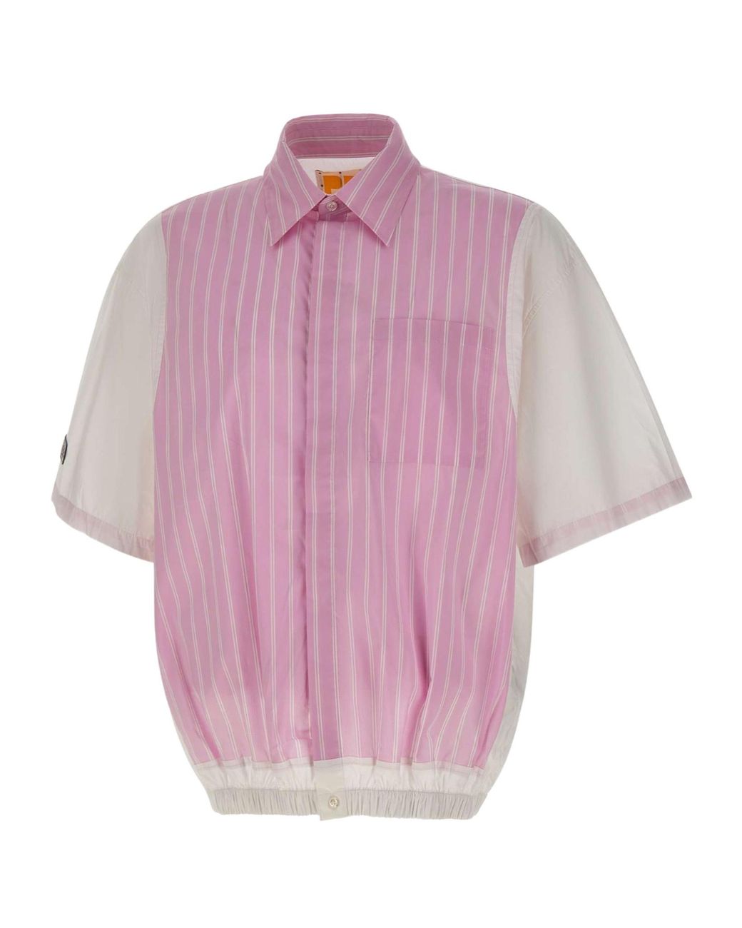 PDF CHANNEL Purple Striped Colour-Block Shirt for men