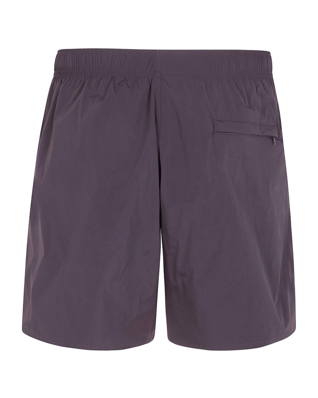 Jil Sander Purple Logo-Print High Waist Swim Shorts for men