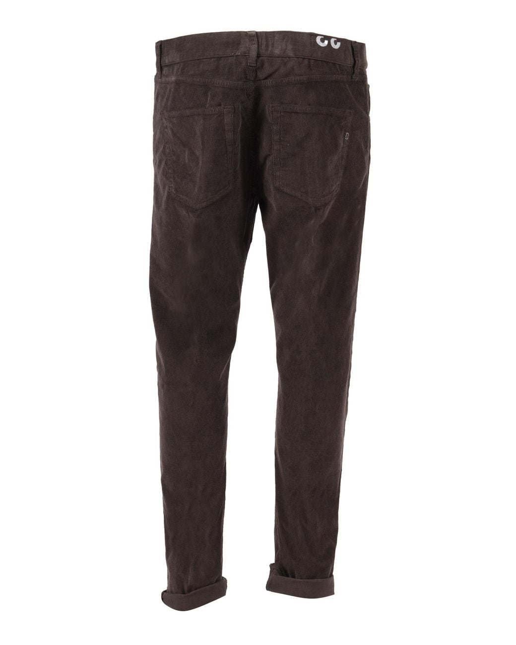 Dondup Gray Corduroy Trousers for men