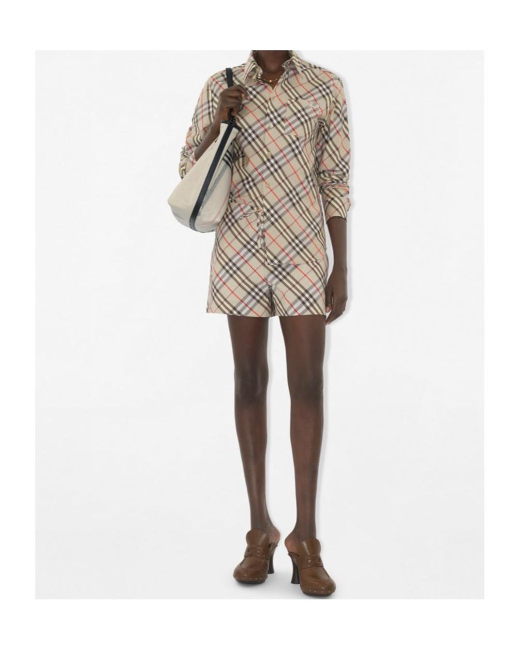 Burberry Multicolor Checked Drawstring Pyjama Shorts