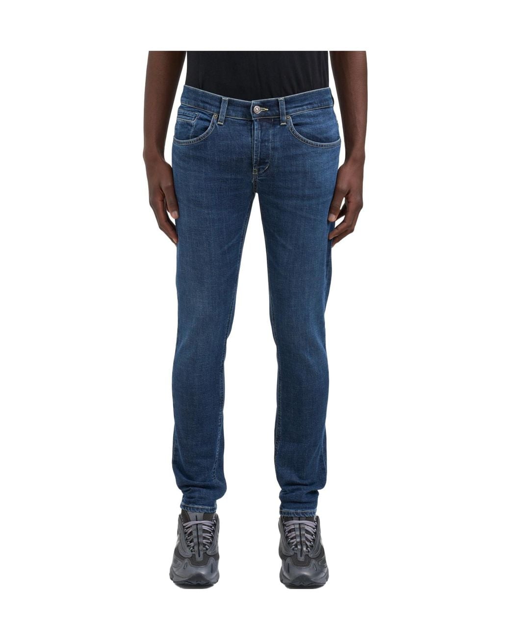 Dondup Blue Five-Pocket Jeans for men