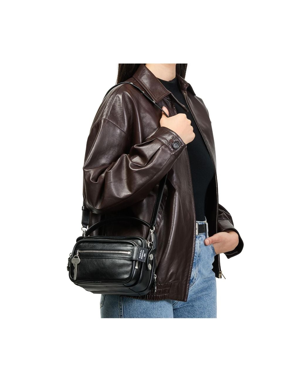 Acne Black Camero Crossbody Bag