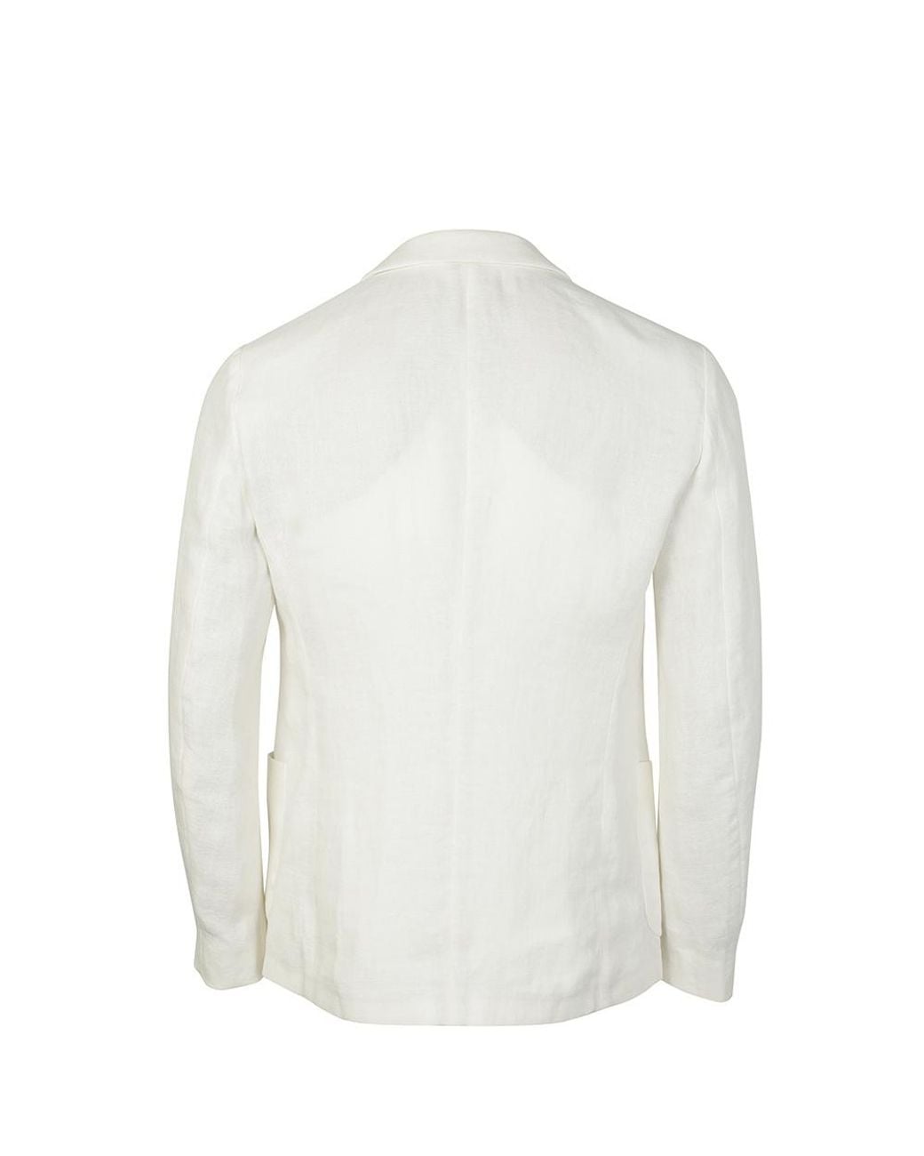 Armani Collezioni White Logo Suit Jacket for men