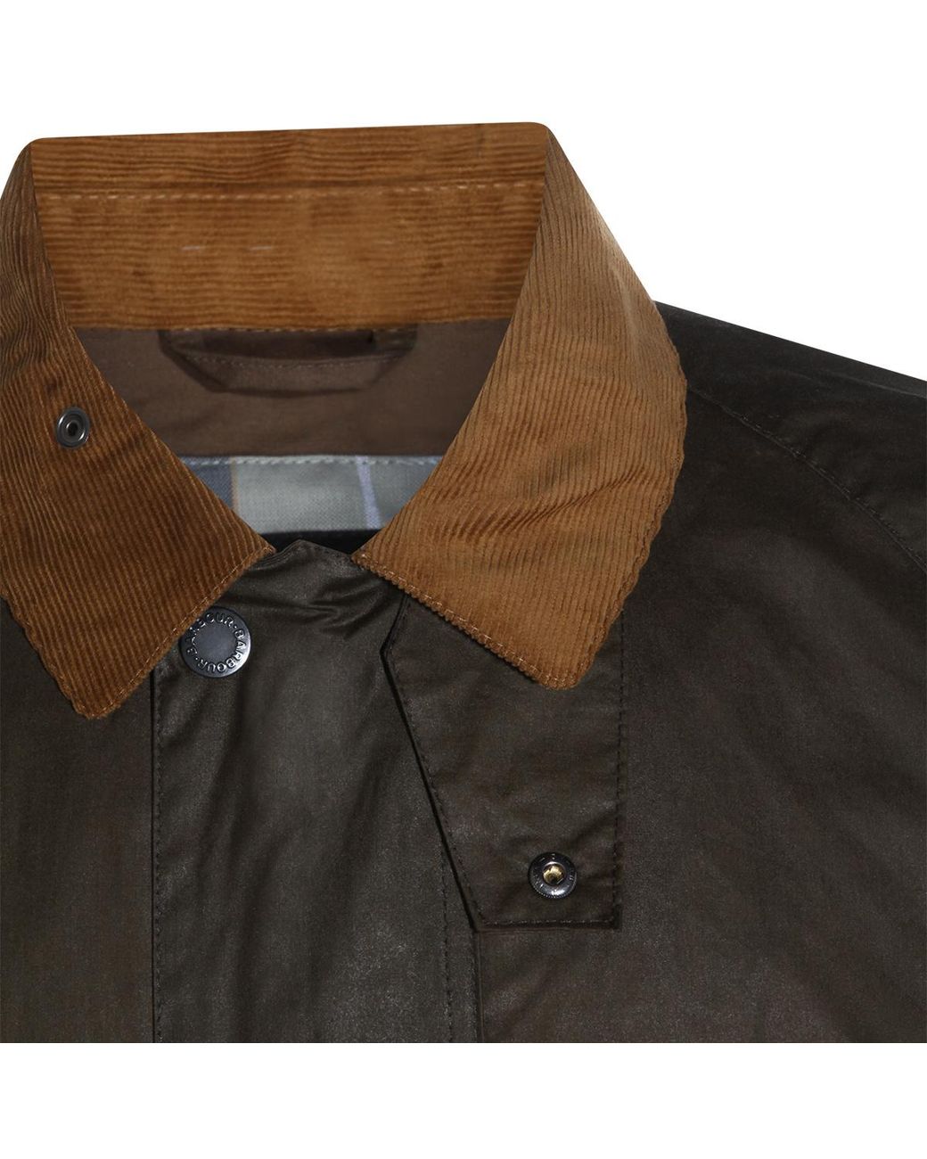 Barbour Green Collared Button-Up Jacket for men