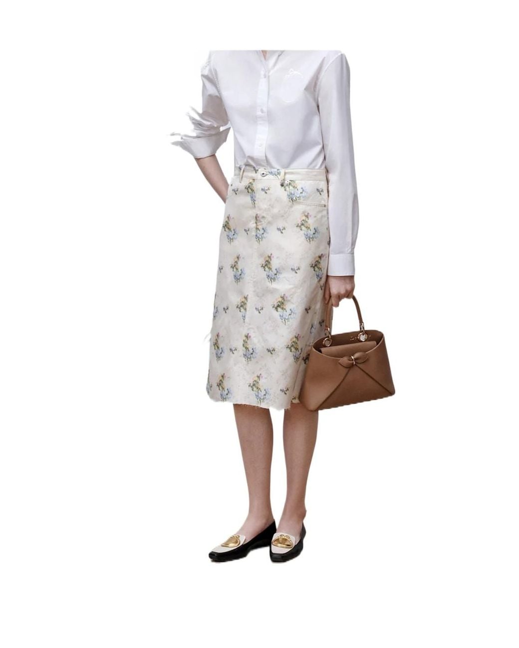 Dior White Pencil Skirt