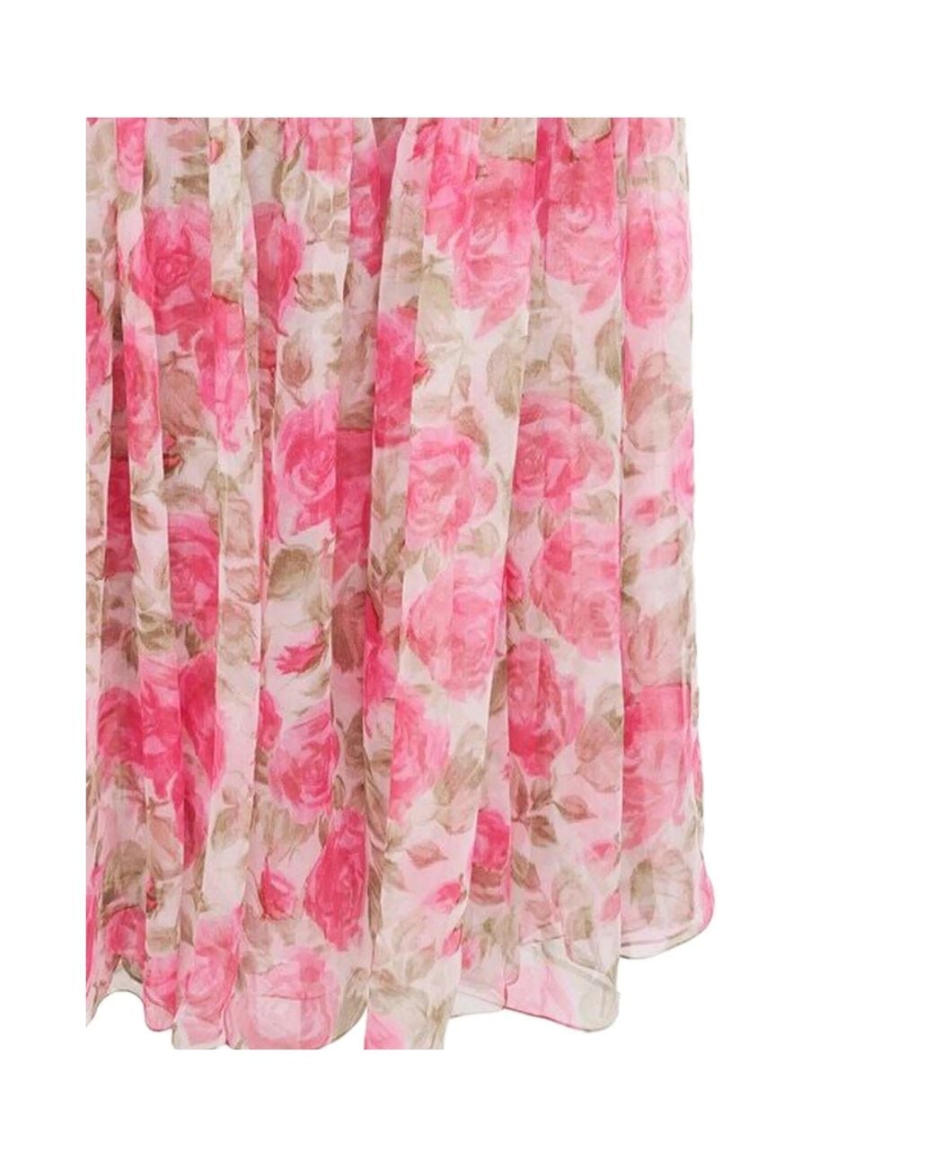 Chloé Pink Thin-Strap Long Dress