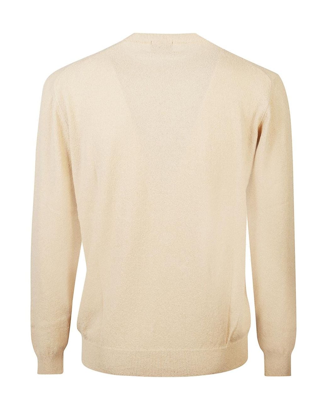 Drumohr Natural Crew Neck Knitted Sweater for men