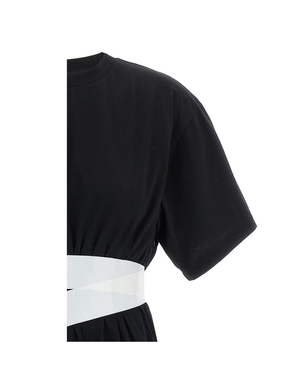 MM6 by Maison Margiela Black Taped Jersey T-Shirt