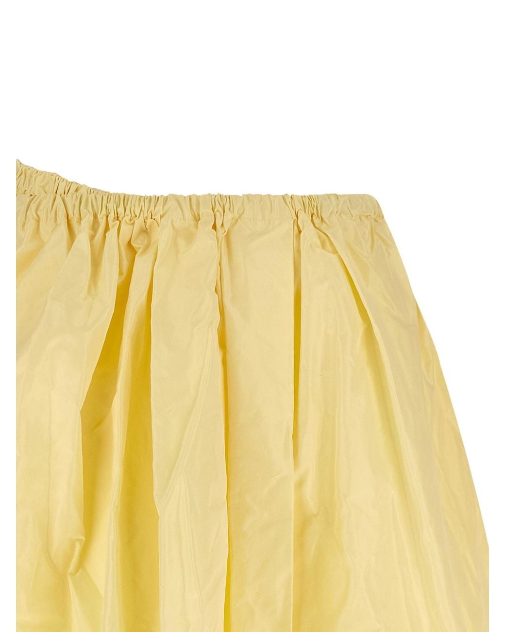 Prada Natural Technical Taffeta Skirt