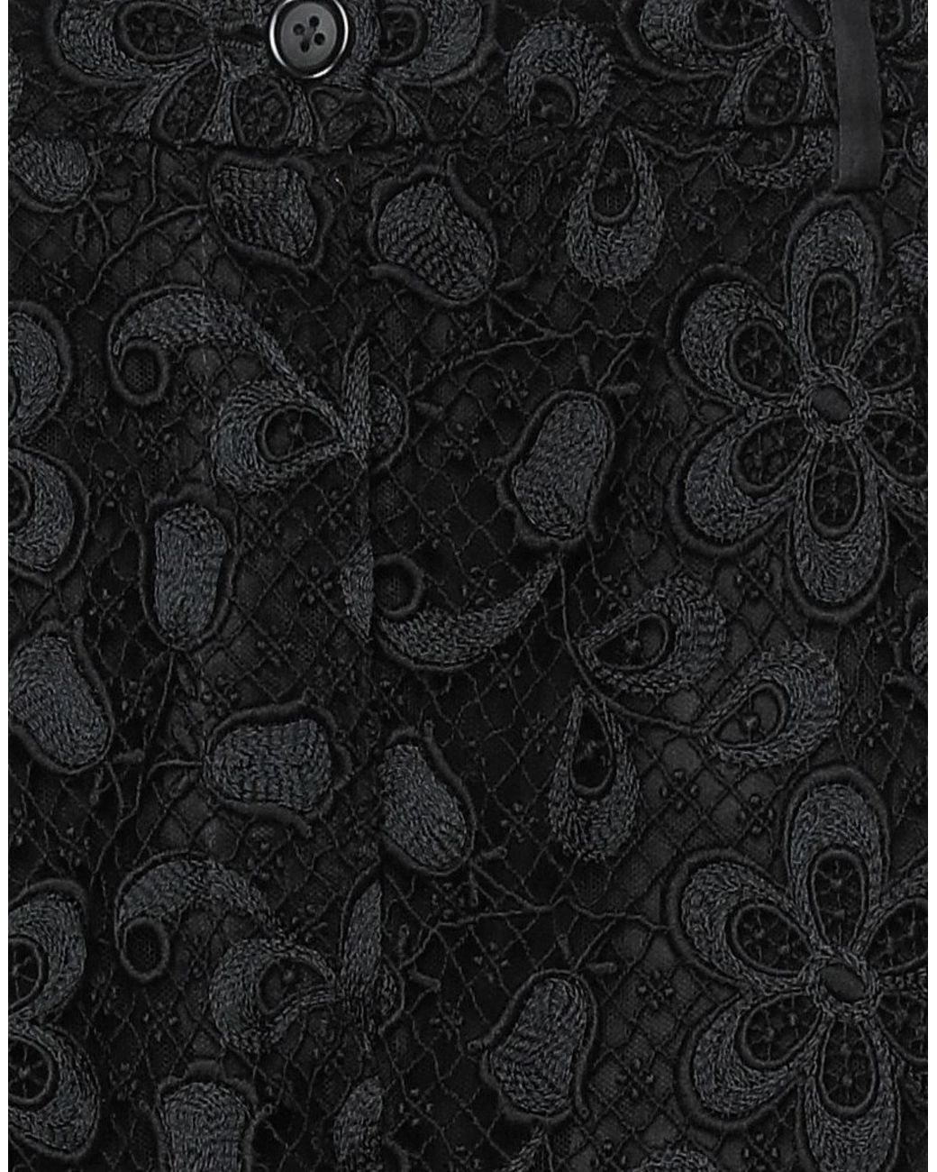 Dolce & Gabbana Black Solid Color Tapered Pants