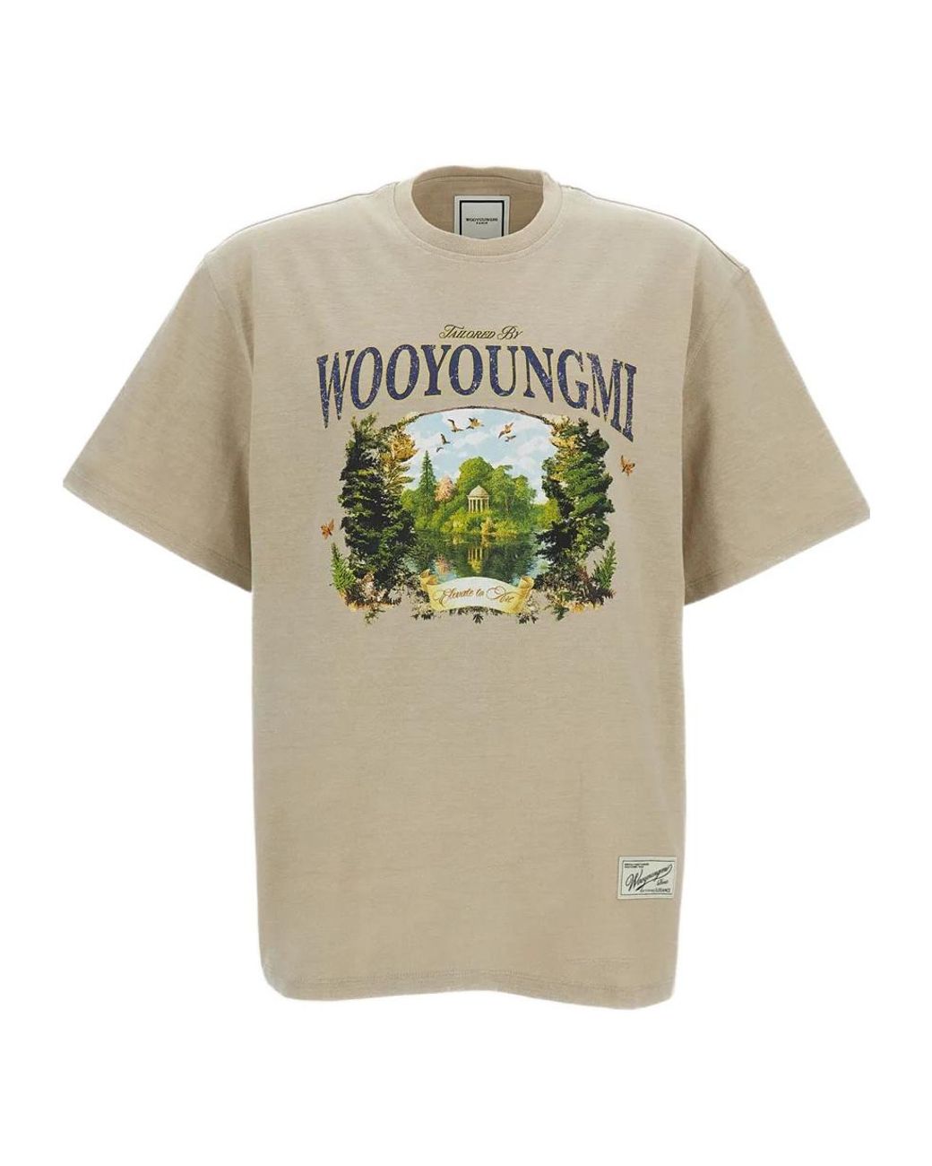 Wooyoungmi Multicolor Landscape Print T-Shirt for men