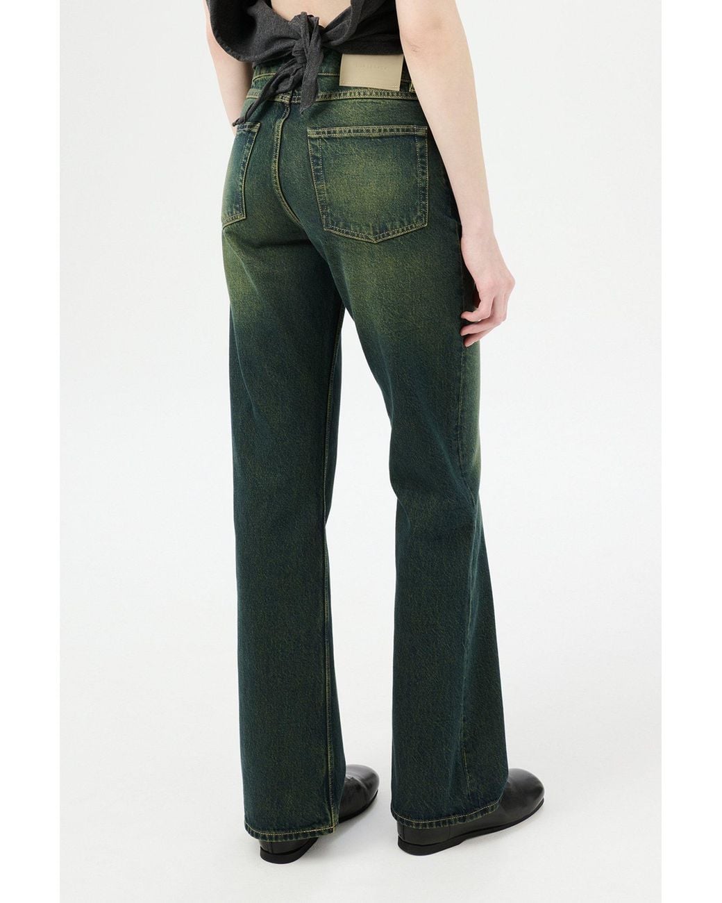 Our Legacy Green Bootcut Jeans