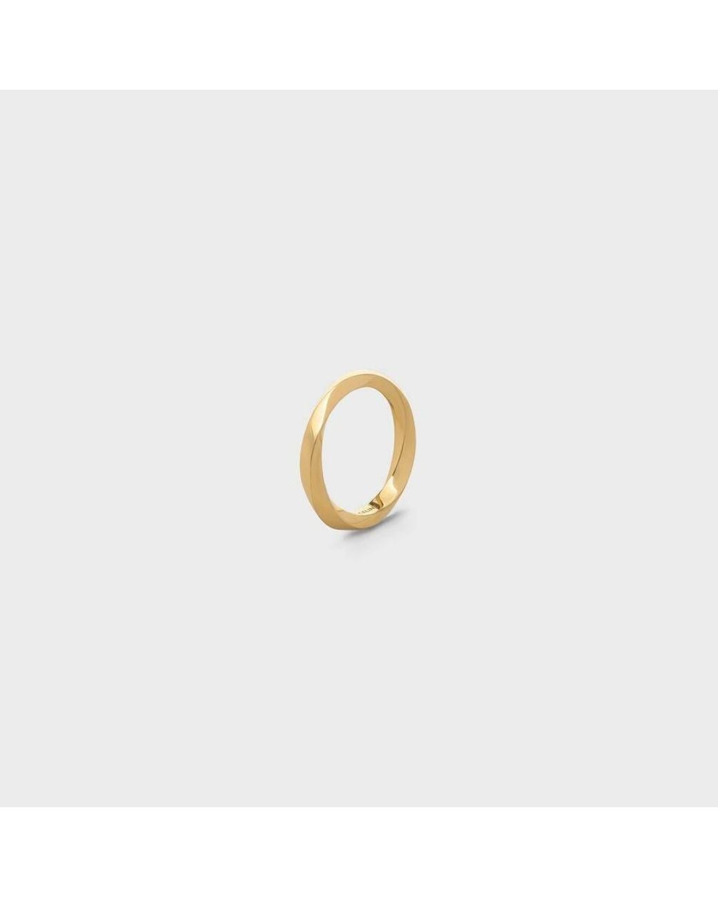 Céline Black Torsion Ring