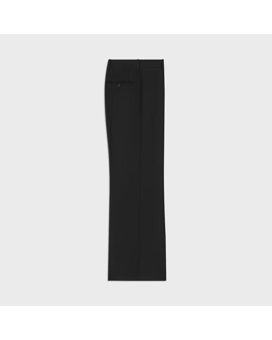Céline Black Straight-Leg Trousers