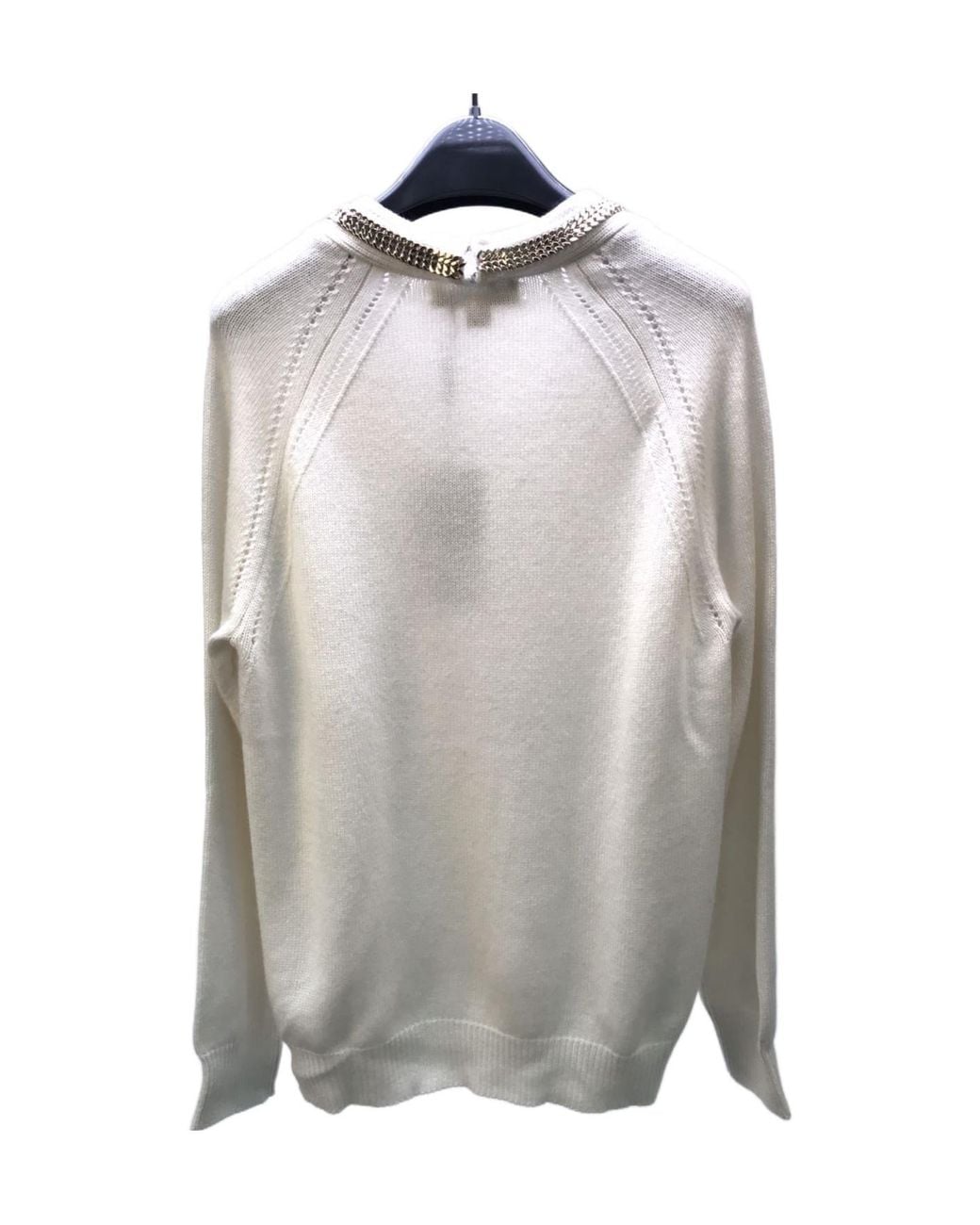 Burberry Gray Crew Neck Knitted Sweater