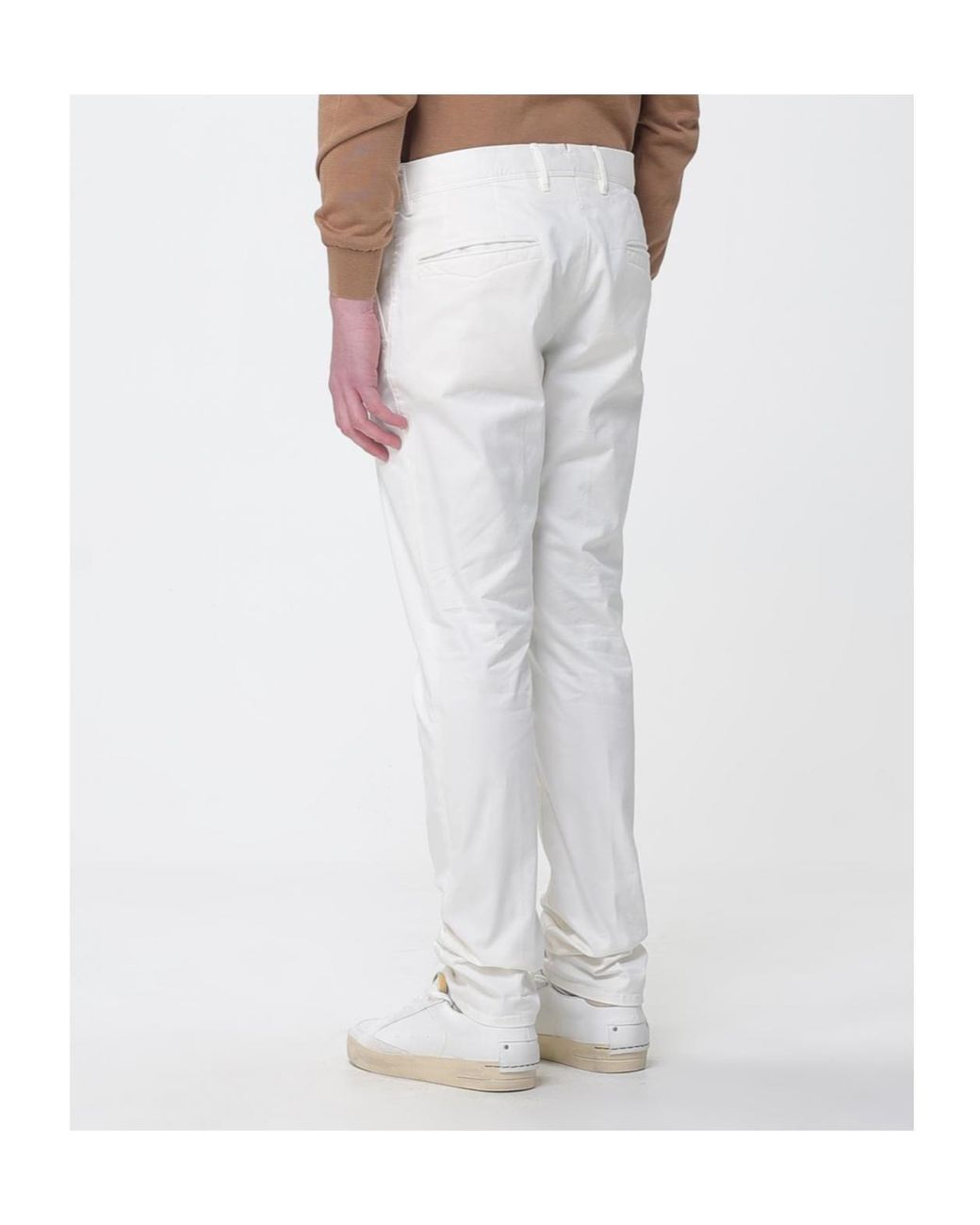 Incotex Natural Straight-Leg Trousers for men