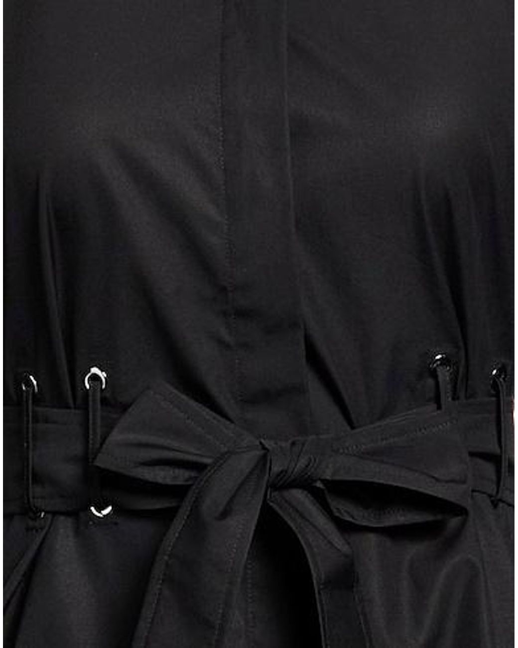 Max Mara Black Solid Long-Sleeve Shirt