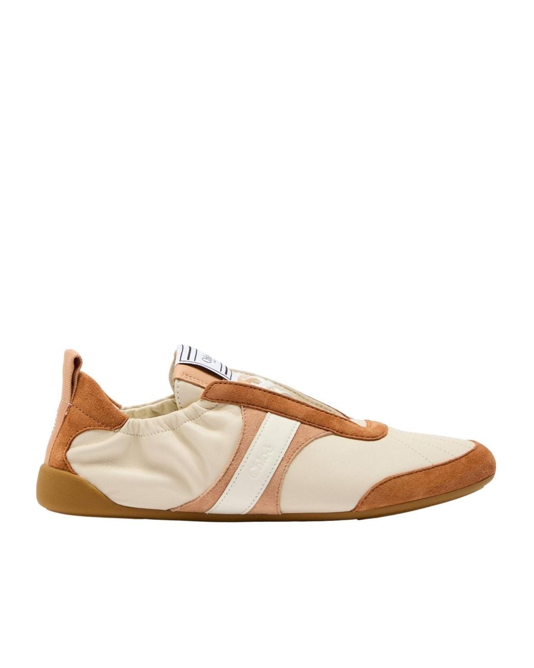 Chloé Pink Patchwork Flat German Training Shoes