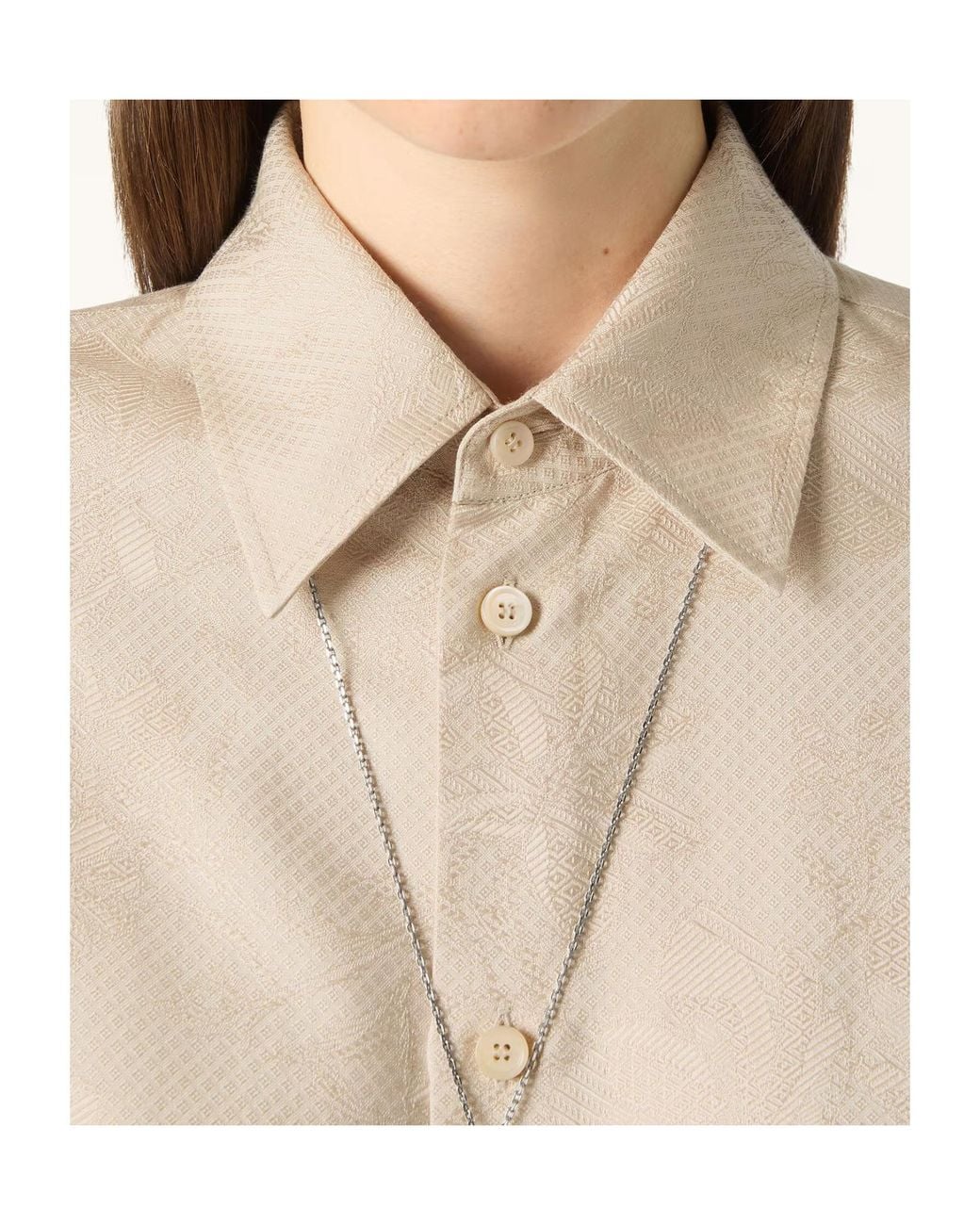Loro Piana Natural Thea Long-Sleeved Shirt