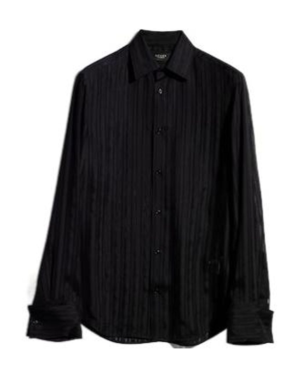 Gucci Black Striped Gauze Shirt for men