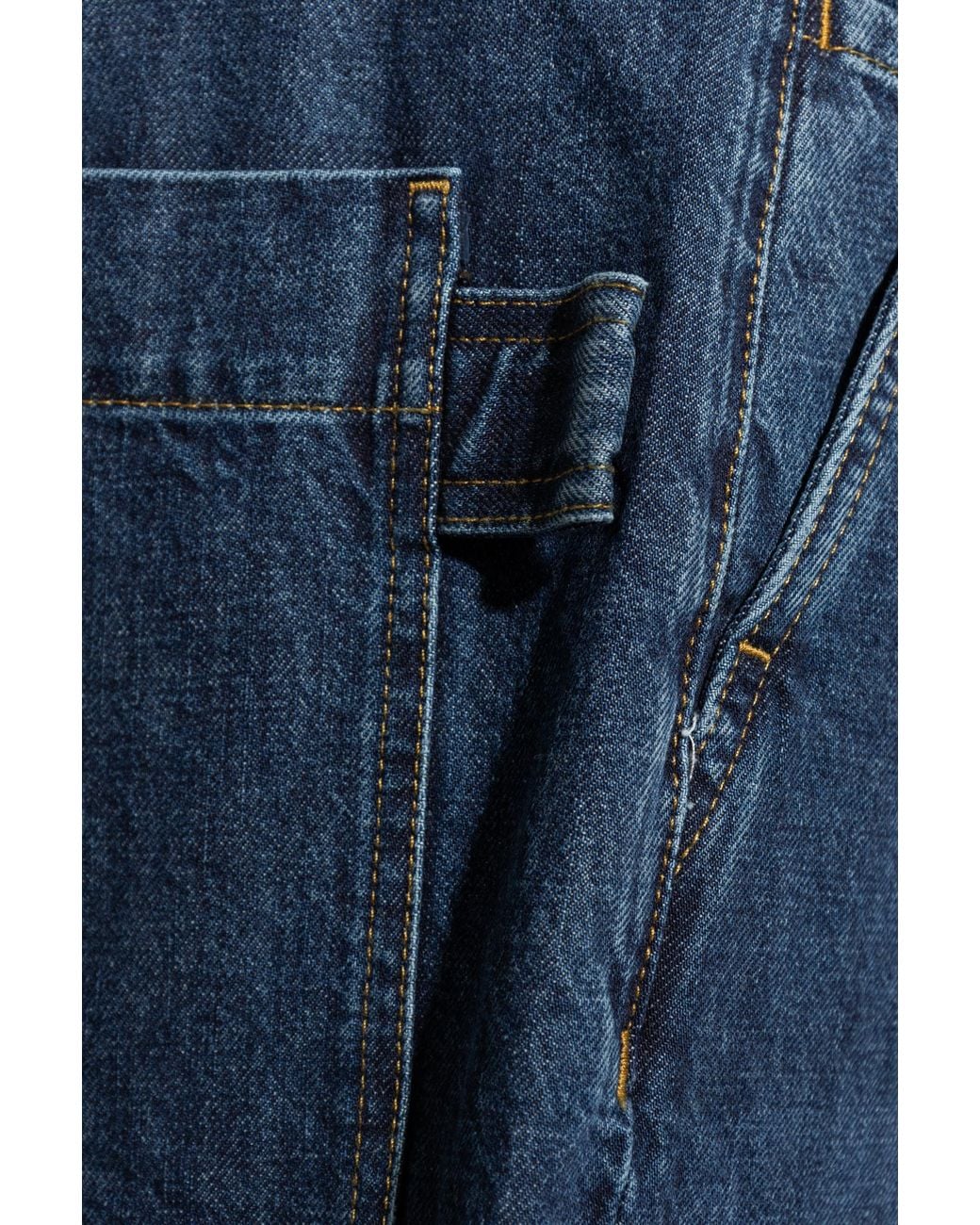 Bottega Veneta Blue Belted Denim Shorts for men