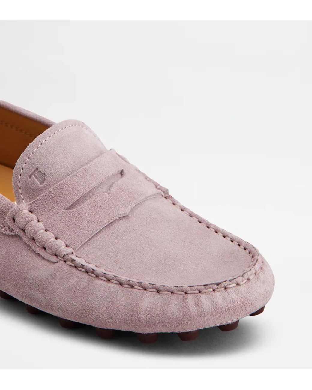 Tod's Brown Gommino Bubble Penny-Bar Loafers