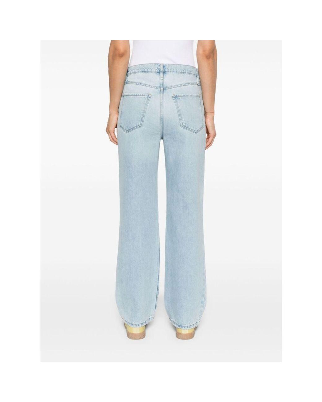 FRAME Blue Belt Loop Jeans