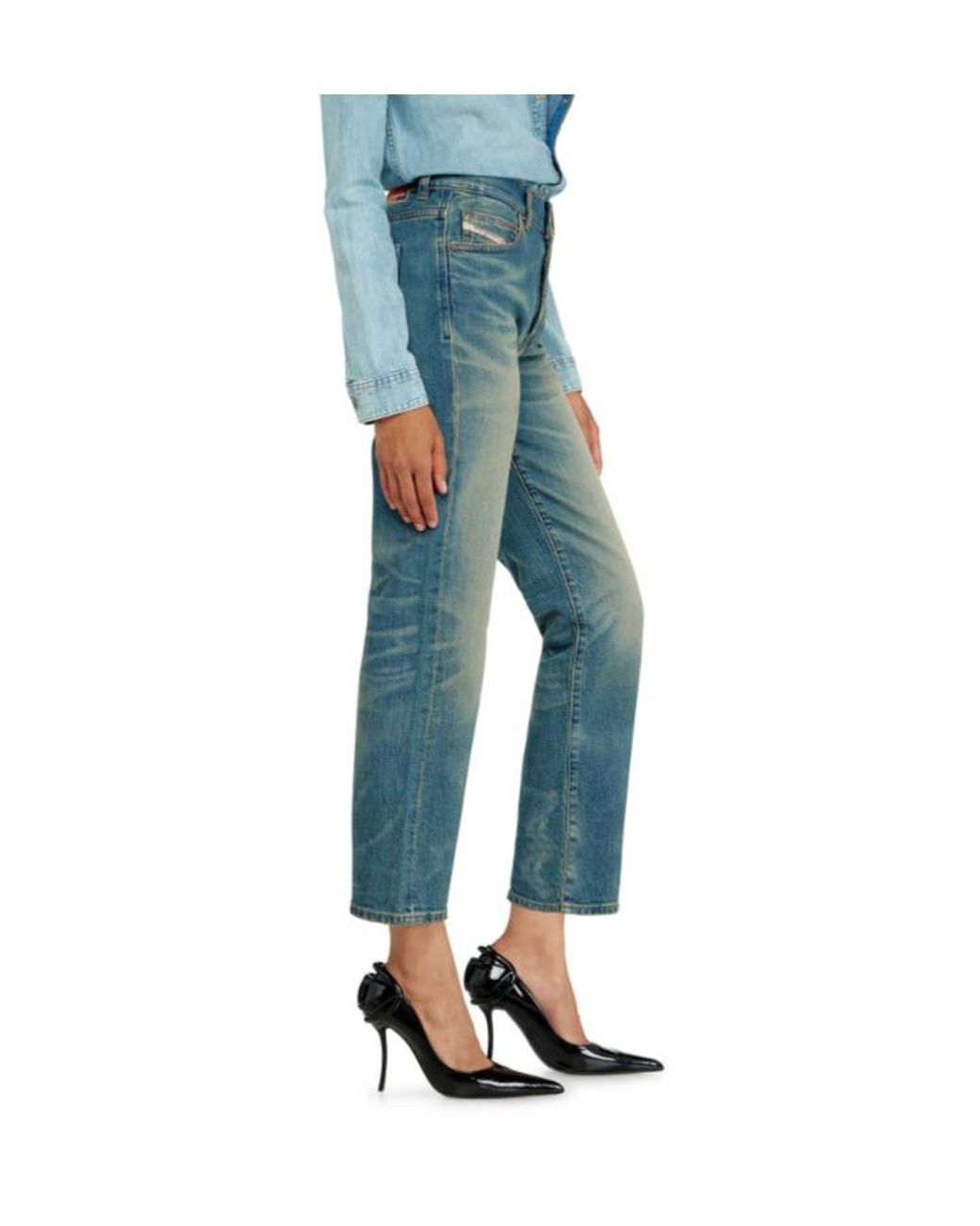 DIESEL Blue 1981 D-Went Straight-Leg Jeans